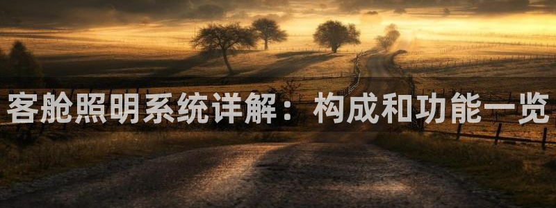 千亿国际平台是什么平台:客舱照明系统详解:构成和功能一览