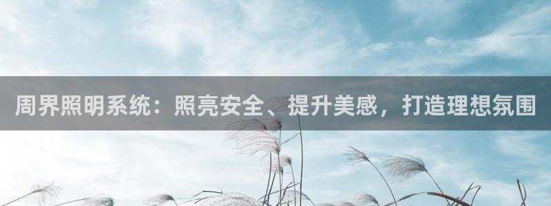 千亿国际手机登录网:周界照明系统:照亮安全、提升美感,打造理想氛围