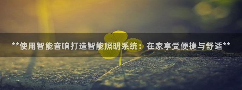 千亿国际打彩是真的吗知乎:**使用智能音响打造智能照明系统:在家享受便捷与舒适**